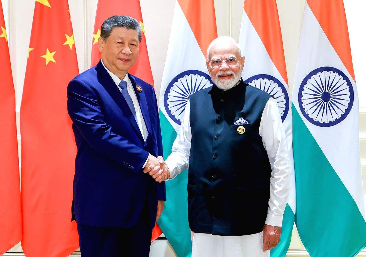 Prime Minister Narendra Modi with the President of China, Xi Jinping