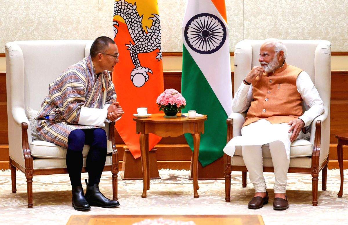 Bhutan Prime Minister Tshering Tobgay and Prime Minister Narendra Modi