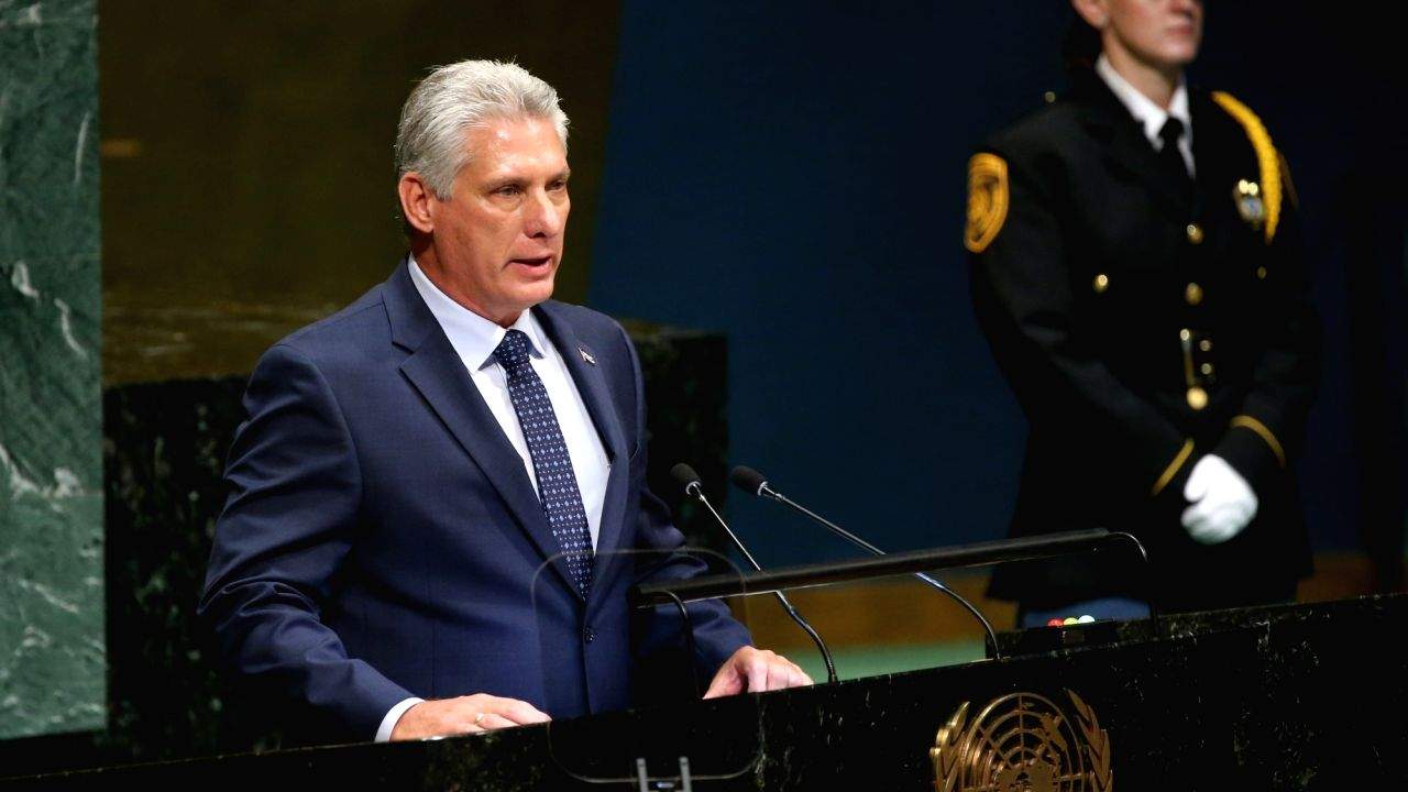 Cuban President Miguel Diaz-Canel