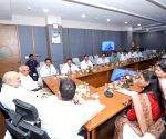 Amit Shah meets newly elected AMC representatives