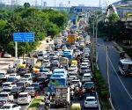 Heavy Traffic Jam Near Sarai Kale Khan