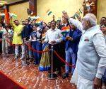 PM Modi receives grand welcome
