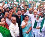 Protest against Bidadi Township
