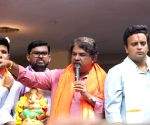 R. Ashoka Leads BJP Protest Over Ganapathi Processi