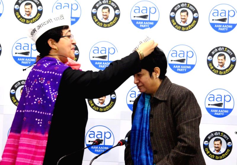 Free Photo: Congress leader Indu verma join AAP party