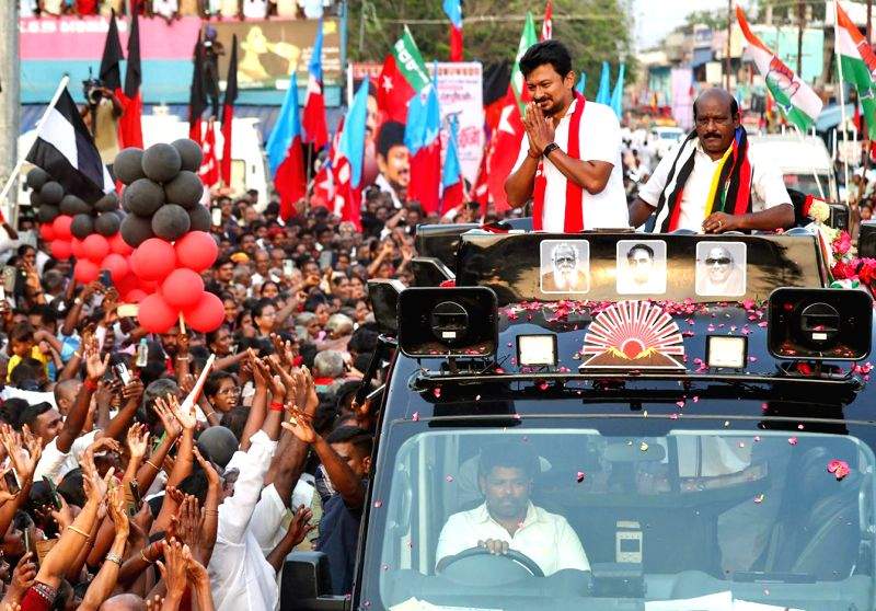 Udhayanidhi Stalin Campaigns for DMK Candidate