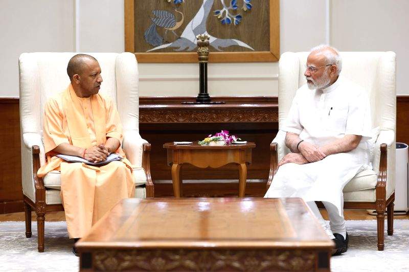 Uttar Pradesh CM Yogi Adityanath meets Prime Minister Narendra Modi
