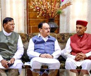 JP Nadda Meets Prem Kumar Dhumal