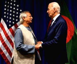 New York: US President Joe Biden with Bangladesh Chief Adviser Muhammad Yunus