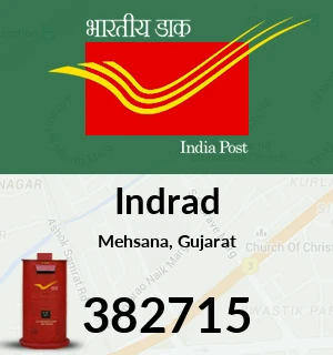 Indrad Pin Code, Mehsana, Gujarat